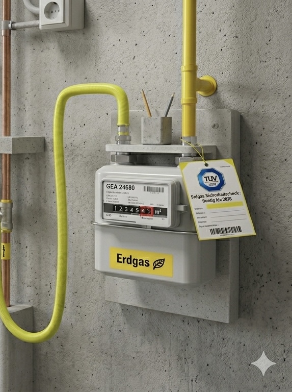 TÜV-zertifizierter Erdgaszähler